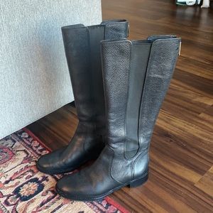 Tory Burch Christy Leather Riding Boots